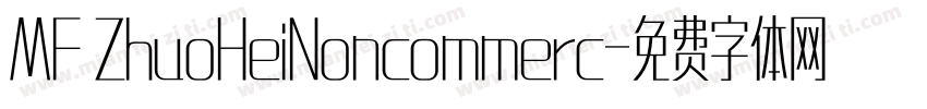 MF ZhuoHeiNoncommerc字体转换